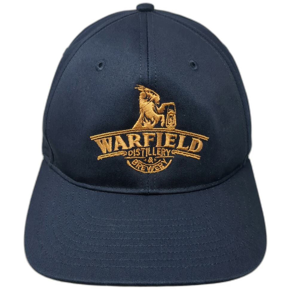 Richardson Snapback Blue Hat L Warfield Distillery Brewery Ketchum Idaho Logo